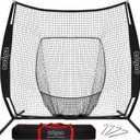 77ft Baseball Softball Practice Net- Portable Baseball Net for Batting, Hitting, Pitching Come with Carry Bag, Training for Players of Any Skill Level - Easy Assembly