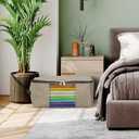 Covers & All Storage Bags, 90 litres Large size Space Saver bags Heavy Duty Storage Organizer Multipurpose, 12 Oz Waterproof UV-Resistant & Tear-Proof (23"L x 17"W x 14"H Inches, Beige, Pack of 3)