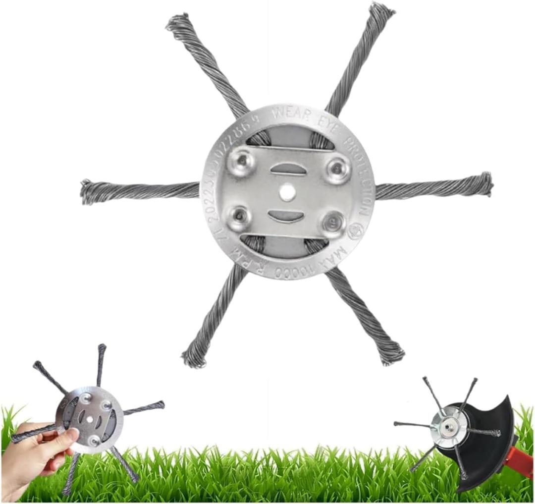 Steel Wire Grass Trimmer Head, 2025 New String Trimmer Replacement Head, Fits Electric Weed Trimmer with 5.5mm(0.2inch) Bore Size, 6 Inch Steel Wire Weed Brush Cutter Trimmer Head (1PCS) Steel Wire Grass Trimmer Head, 2025 New String Trimmer Replacement Head, Fits Electric Weed Trimmer with 5.5mm(0.2inch) Bore Size, 6 Inch Steel Wire Weed Brush Cutter Trimmer Head (1PCS)
