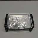 Sink Caddy Sponge Holder,Sponge Holder for Kitchen Sink,Kitchen Sink Organizer for Soap Brush Dispenser,Countertop Sink Caddy Organizer with Removable Drain Tray (Black)