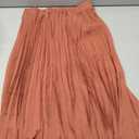 Basoteeuo Womens Skirt Leopard Print Midi Long Shirring Pleated Skirts High Waisted A Line Skirts (Brown)