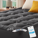 BEDLORE Full Size Mattress Topper , Pillow Top Mattress Pad