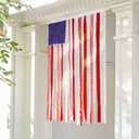 4th of July Decorations 4 x 2.3 Ft Rag American Flag Banner Memorial Day Decorations, Independence Day Party Decor, Indoor & Outdoor Home Celebration, 250th Anniversary Accessories