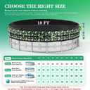 UIRWAY 2026 Upgrade 18FT Round Winter Pool Cover for Above Ground Pools