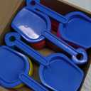 Junkin 24 Pcs 7.7 Inch Mini Plastic Sand Shovel Beach Toys Long Play Colorful Scoop Rake Sand Shovels for Beach and Garden Shoveling, Digging, Gardening, Random Colors