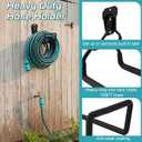 1/2 Inch Garden Hose 100 ft with 8 Pattern Spray Nozzles and Holder Heavy Duty Flexible Garden Water Hose for Yard, Lawn, Car Wash and Outdoor Watering