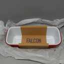 Falcon Enamelware Loaf Tin, Heavy-Gauge Steel, Enamel Tin 12"x 5", Oven Safe to 530F, Dishwasher Safe & Freezer Safe (Pillarbox Red)