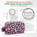 Choco Mocha Snack Bag for Kids Small Cooler Bags Insulated & Freezable Snack Bag For School Toddler Snacks Bag, Cheetah Pink