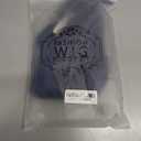 Dark Blue Bob Cosplay Wig for Women Short Straight Synthetic Wig with Key Necklace and Dragonfly Hairclip, Halloween Costume Party Cosplay Wig for Aldult (A-Dark blue)