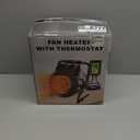 Greenhouse Heater with Thermostat, 1500W Outdoor Heaters for Patio, Fast Heating, Overheat Protection, Electric Space Heaters for Greenhouse, Grow Tent, Patio, Garage, Indoor（Silver