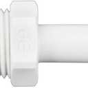 John Guest Speedfit PP051223W 3/8OD by 3/8NPTF Stem Adapter, 10-Pack