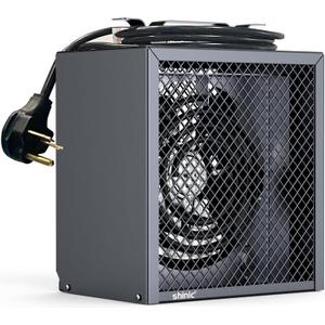Shinic Electric Garage Heater 240V, 4,800-watt Fan-Forced Industrial Heater, With Thermostat Control, Carrying Handle, Heavy Gauge Steel, Nema 6-30P Garage Heaters for Workshop, Construction Site