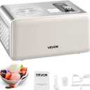 VEVOR Automatic Ice Cream Maker with Built-in Compressor, 2 Quart No Pre-freezing Gelato Maker, Electric Sorbet-Maker, 3 Modes Compressor Ice Cream Machine for Home Kitchen