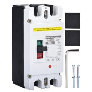 DIHOOL Battery DC Disconnect Switch, 200 Amp DC Breaker for Main Power, Solar, UPS, Power Station