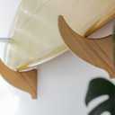 Ank Suppy Co - Quillas Surfboard Wall Mount, Wooden Surfboard Rack