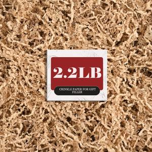 ZOEHROWS 2.2LB Crinkle Paper Gift Basket Filler, Brown Shredded Paper For Gift Baskets, Box Filler For Wrapping & Decor, Gift Basket Filler For Birthdays, Weddings, Anniversaries