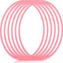 Shappy 6 Pcs Exercise Hoop Detachable Adjustable Plastic Toy Playground Toys Colored Hoop Circles for Teens Games Gymnastics Dog Agility Equipment Party Decor (23 Inch)