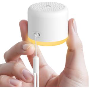 White Noise Machine with Night Light, 18 Soothing Sounds Portable Sound Machine for Baby Adults, Mini Travel Sound Machine for Sleeping with Memory Timer, Office Hotel Gift