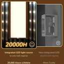 EDISHINE 2 Pack Modern Outdoor Wall Lights Dimmable, 39.3" Rectangular Outdoor Wall Sconce, 3CCT, Iron & PC, IP65 Waterproof, Long Front Porch Light for Patio, Yard, Oil Rubbed Bronze, 39.4 IN