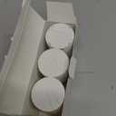 Genuine Self-Adhesive Thermal Printer Stickers, Compatible with PM290C Mini Sticker Printer, Black on White, 54mmx3.2m Sticker Paper for Journal, Study, Photos, Note, 3 Rolls, White