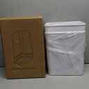 Bathroom Trash Cans with Lid 2 Pack 2.2 Gallon Touchless Automatic Motion Sensor Small Slim Garbage Can, Smart Electric Narrow Garbage Bin for Bedroom Office Kitchen (White)