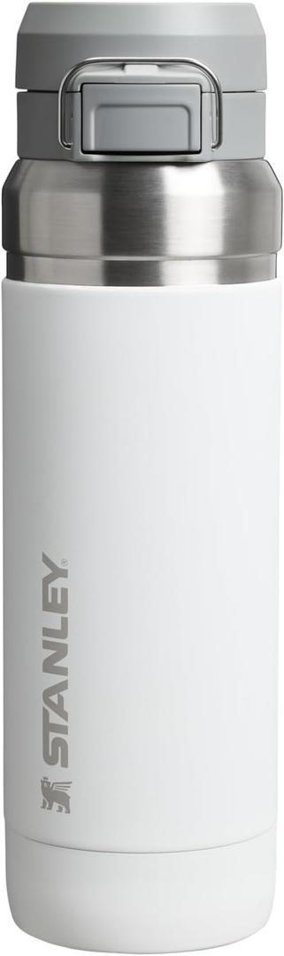 Stanley Quick Flip GO Water Bottle 36 oz | Push Button Lid | Leakproof and Packable for Travel and Sports | Insulated Stainless Steel | BPA-Free | Frost