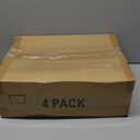 4 Pack Folding Closet Organizers Storage Box, Stackable Storage Bins, Plastic Drawer Basket Closet Storage for Wardrobe Cupboard Kitchen Bathroom Office White-4L