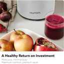 Hurom H400 Cold Press Juicer Machine, Award Winning Masticating Slow Juicer, Easy to Clean, Strainer & Hands Free with Self Feeding, Wide Mouth Hopper, Easy Assembly (Two-Tone Beige)