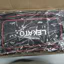 Guitar Pedal Board, LEKATO Pedal Board 19.7"x10"x2.4", Effects Pedalboard with Compartment for Power Supply, Carry Bag and Mounting Tape