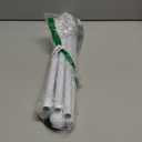 Curtain Rods for Windows 48 to 84-92 Inch, White, Stainless Steel Rods for Bedroom, Living Room, Kitchen, Farmhouse, Outdoor