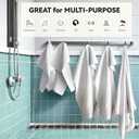 Greenfound White Bath Towels 5-Pack, Super Absorbent Family Bath Towel Set for Bathroom, Pool & Gym, Gentle Quick-Dry Fabric for Adults, Children & Pet Dog, Perfect for Everyday Use, Hotel & SPA