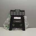 Delxo Folding Step Stool, 13 inch Non-Slip Foldable Stools Up to 300 LBS, Step Stool with Handle, Lightweight for Kitchen, Bathroom, Bedroom, Garden, Black, 1PC