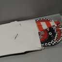 xbaiyanr 3-Tier Racing Traffic Cones Cupcake Stand for Race Car Birthday Party Decorations,Race Car Party Supplies, Paper Rounded Table Centerpiece for Cakes, Muffins, Macaroons