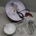 Modern Flower Pot Wall Lamp Sconce, Plug in Wall Lights with Switch, Mid Century Wall Mounted Lighting Fixture E26 Socket Wall Lamps for Bedroom (White)