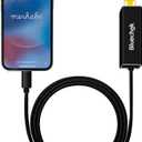 Lightnning to Ethernet RJ45 Adapter for iPhone/iPad [Apple MFi Certified], Plug and Play iPhone High Speed Ethernet Adapter Support 10/100 Mbps Network (Black)