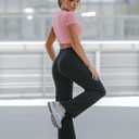 Wide Leg Yoga Pants Women with Pockets High Waist Stretch Casual Sweatpants Comfy Sports Lounge Pants Brown (Brown), L