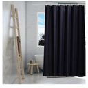 Black Shower Curtain Liner, 4G PEVA Shower Liner, Plastic Waterproof Shower Curtains, 72x72 inch with Grommet Holes 3 Magnetic Weights(Black)