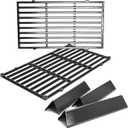 Replacement Parts for Weber 7637 Grates & 7635 Flavorizer Bars, Parts for Weber Spirit 200, GS4 Spirit II 200 Series Gas Grill with Front Control,15.3 Flavor Bars, 17.5 Cooking Grates for Weber E210
