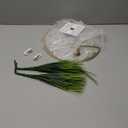 SAJANDAS Set of 2 Artificial Plants with Gold Metal Round Hanging Hoop for Wall Decor, Wall-Mounted Green Fake Plants in Metal Hoop for Modern Home Decor, Gold Wall Decor for Bedroom, Living Room