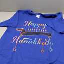 Happy Hanukkah Dachshund Hanukkah Menorah candles T-Shirt, Size L