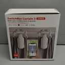 SwitchBot 2025 Automatic Curtain Opener 3 Rod-Bluetooth Remote Control, WiFi&Smartphone Control, Upgraded High-Performance, Add Hub to Compatible with Alexa, Google Home, HomeKit