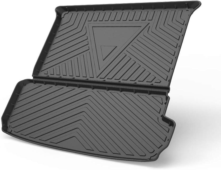 Q7 Cargo Liner for Audi Q7 2017 2018 2019 2020 2021 Trunk Liner Tray Heavy Duty Rubber Rear Cargo Area Mat Waterproof Protector Floor Mat Black