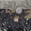 Betu Women's Plus Size Tops 3/4 Ruffle Sleeve Casual Work Mesh Blouses Printed Tunics Shirts (Dyed Beige, Large)