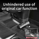 Compatible with 2026 Toyota Sienna Center Console Organizer with Cup Holder, Lower Storage Box Accessories (TPE Material with Original car Wood Grain (Compatible with 2021-2026 Toyota Sienna), Black)