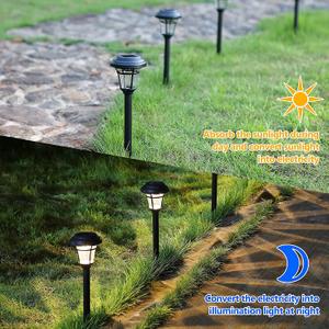 MAGGIFT 8 Pack Outdoor Solar Lights - Waterproof, Solar Pathway & Garden Lights for Yard & Patio, Solar Powered for Driveway