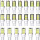 AOICANKI 20 Pcs Super Bright RV Trailer T10 921 194 42-SMD 12V Car Backup Reverse LED Lights Bulbs Light Width Lamp Xenon White