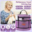 Katech Crochet Kit for Beginners, Beginner Crochet Kit for Adults-Crochet Kits Includes Crochet Hooks Knitting Bag Crochet Yarn for Crocheting Instruction Knitting Kit Crochet Supplies Gift