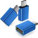 Basesailor USB C to USB Adapter 3Pack,USBC Male to USBA 3.0 Female OTG Adapter,Type C Thunderbolt 5 4 3 Converter for iPhone 17 17e 16 Max,MacBook Pro Air,Mac,iPad,Microsoft Surface,Samsung Galaxy S26