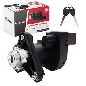 HRepair Ignition Switch Lock Cylinder Assembly fits for 2004-2012 Chevrolet Malibu & Saturn Aura & Pontiac G6 w/ Lock Cylinder + 2 Keys (Requires Manual reprogramming)