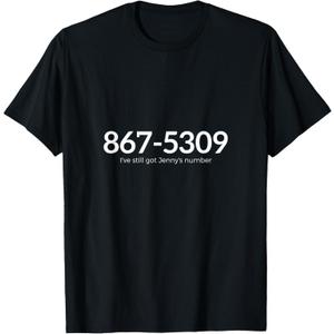 Retro 80s Music Nostalgia Pop Culture Classic Lyrics Gift T-Shirt. L Size